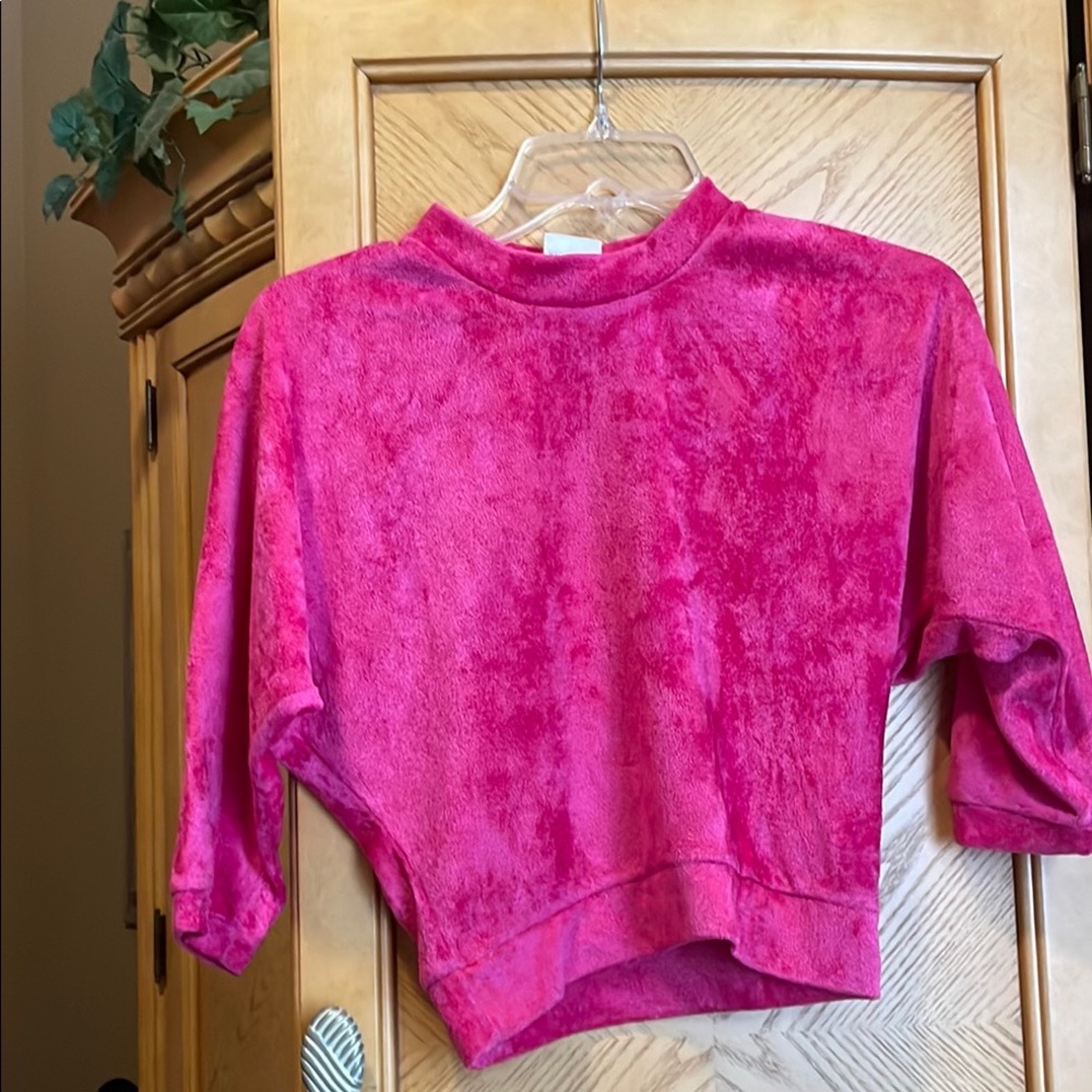 Vintage you babes terry cloth crop top size medium